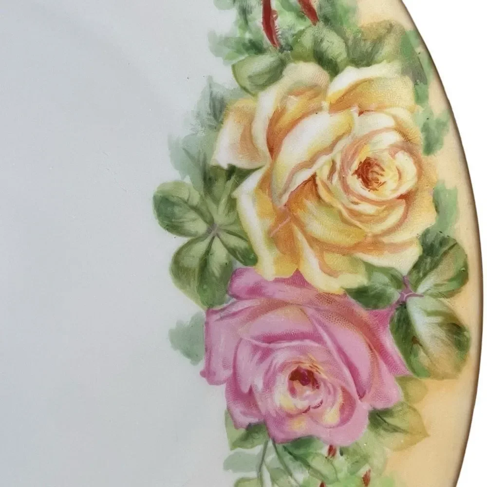O & EG Royal Austria Handpainted Roses‎ With Thorns plate